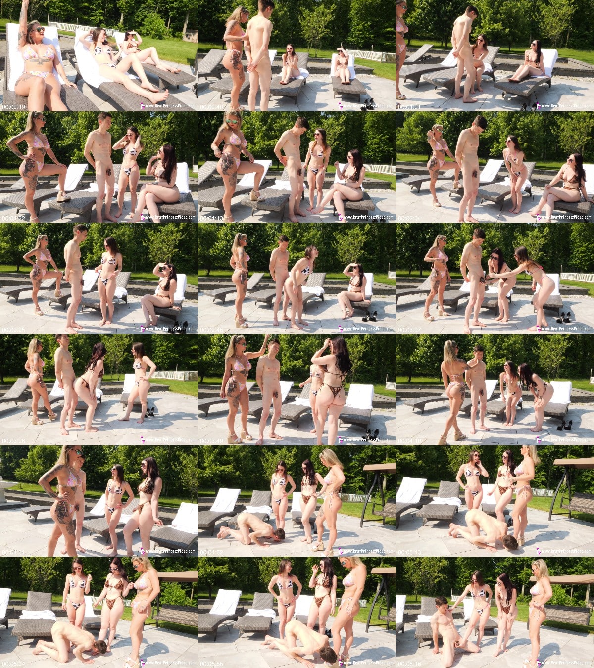 Brat Princess 2 - Honey Lexi Unlaced and Peyton - Bikini Chastity Torment for Beta 4K 6