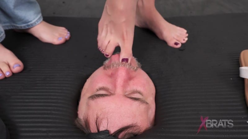 Bratty Foot Girls - Halee and Kristina - Sweaty Sandal Foot Cleaner 4