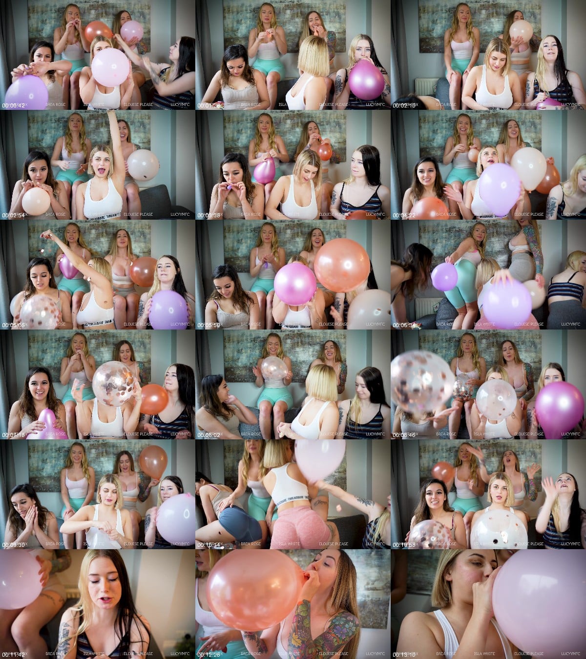 Brea Rose - Balloon Blowing And Blow To Pop 6