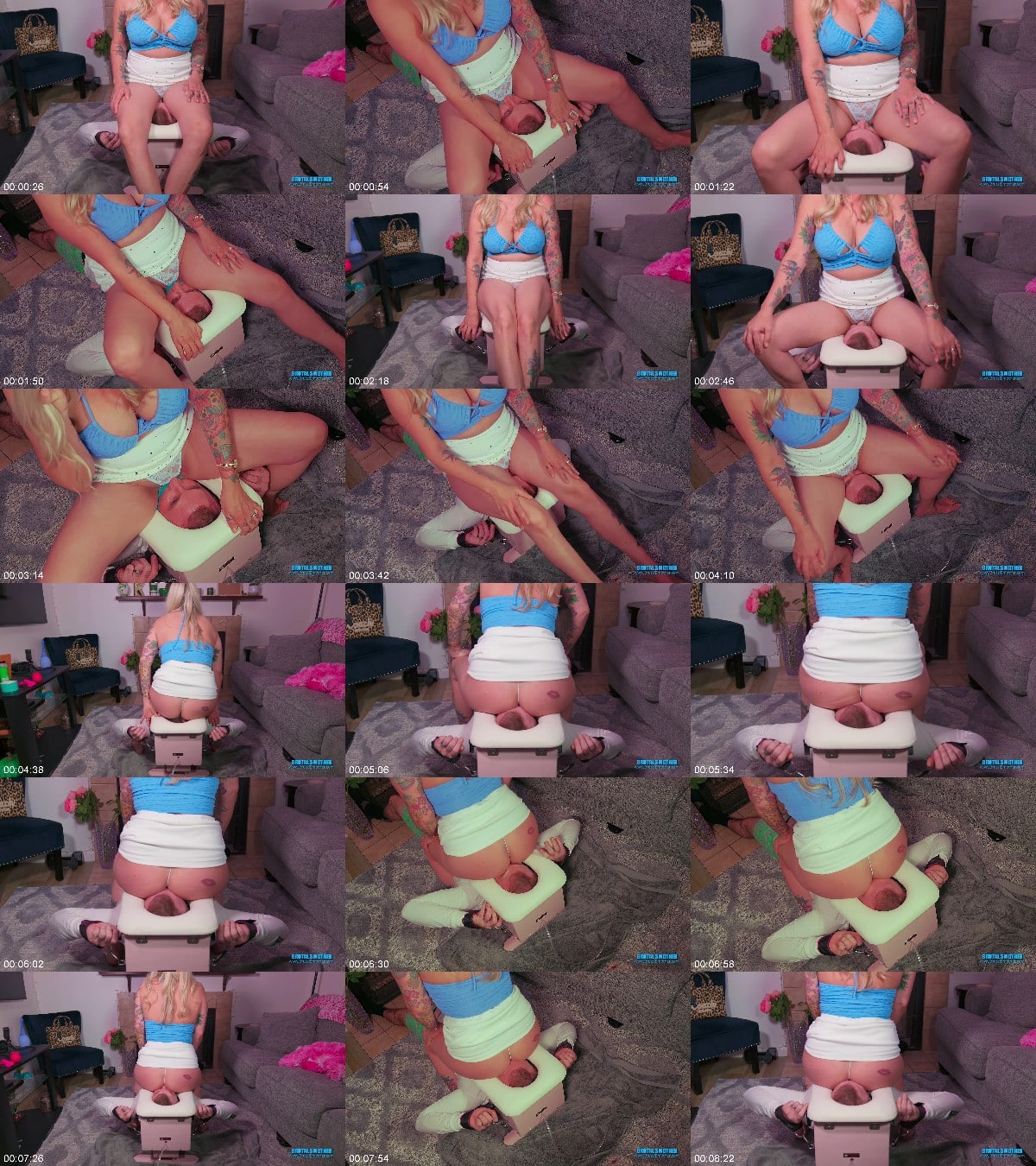 Brutal Face Sitting And Femdom - Gagged Face Sitting In The Box 6