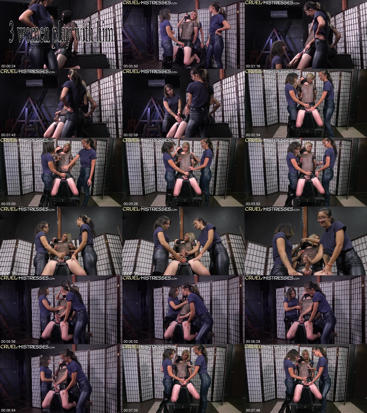 Cruel Amazons - 3 Women Play With Him - Artemis and Mistress Tatjana and Darcia Lee 6