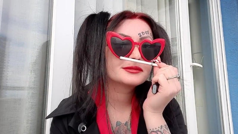 Dominatrix Nika - Sexy Smoking Fetish Mistress Smokes 2 Cigarettes 4