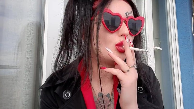 Dominatrix Nika - Sexy Smoking Fetish Mistress Smokes 2 Cigarettes 11