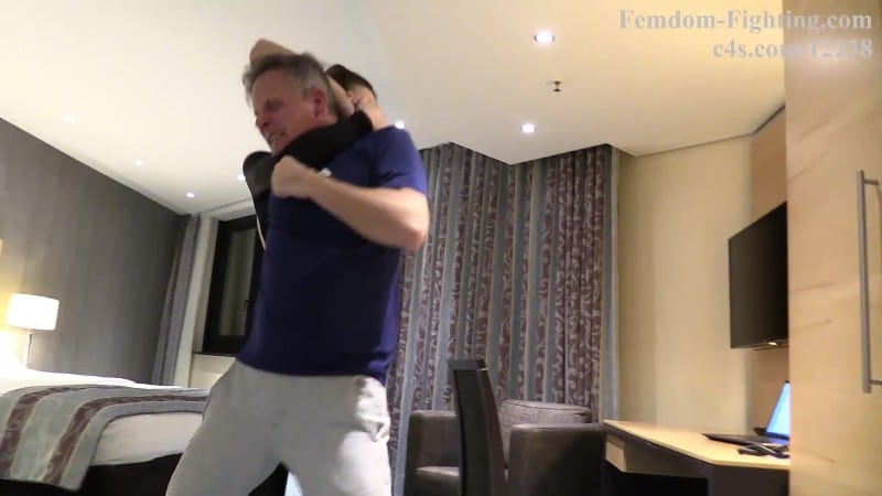 German Goddess Femdom Fighting - Princess Petra In Sudden Sneak Femme Fatale Intruder The Next Room 4