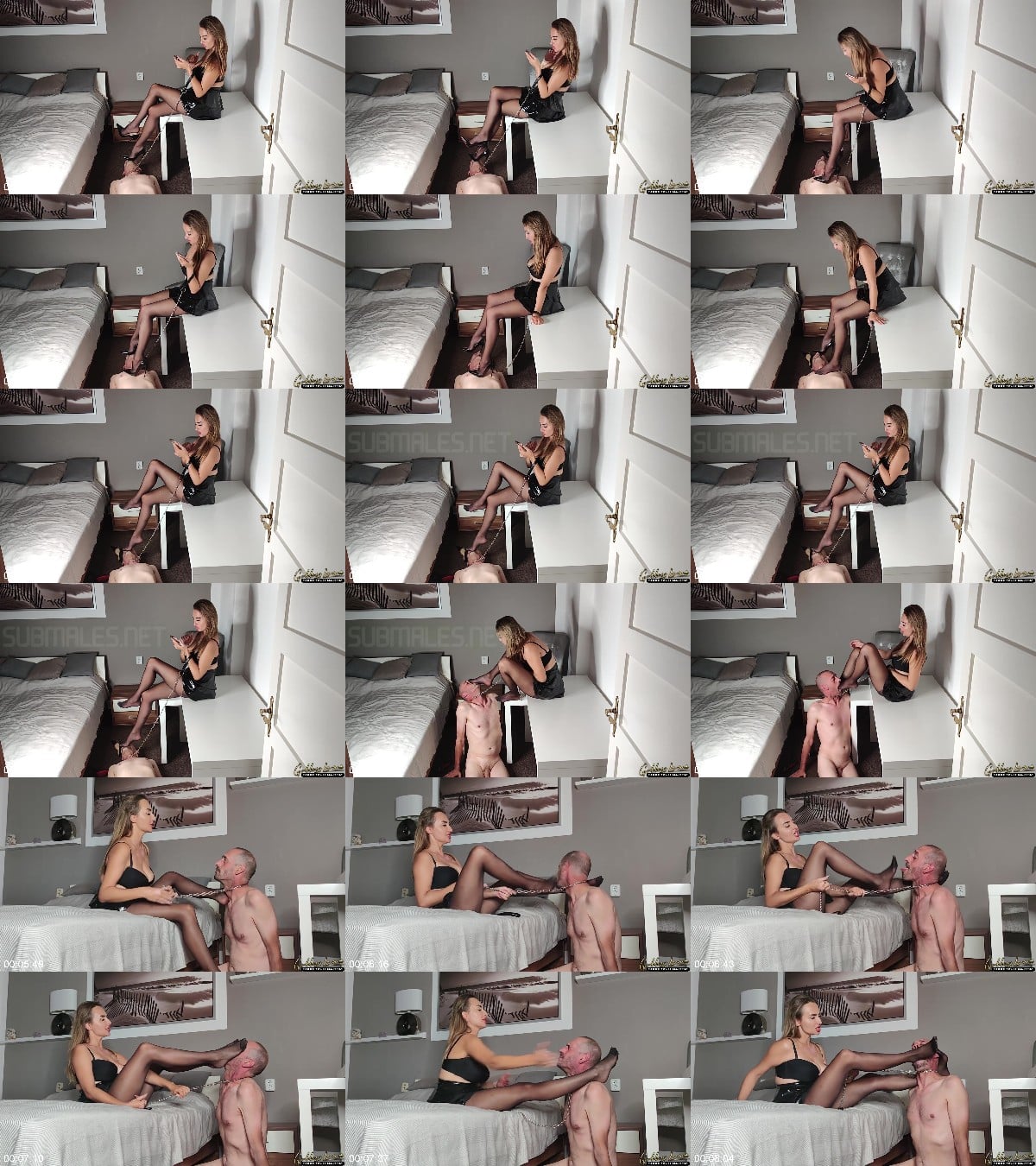 Goddess Lena - Hard chastisement with nylon feet 6