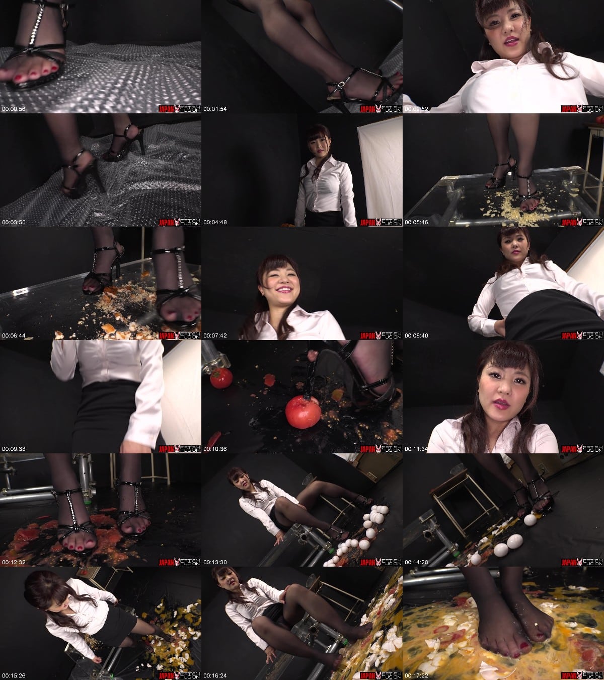 Japan Fetish Fusion - Stomping In Black Stockings - Stilettos Yuika s Food Crush 6