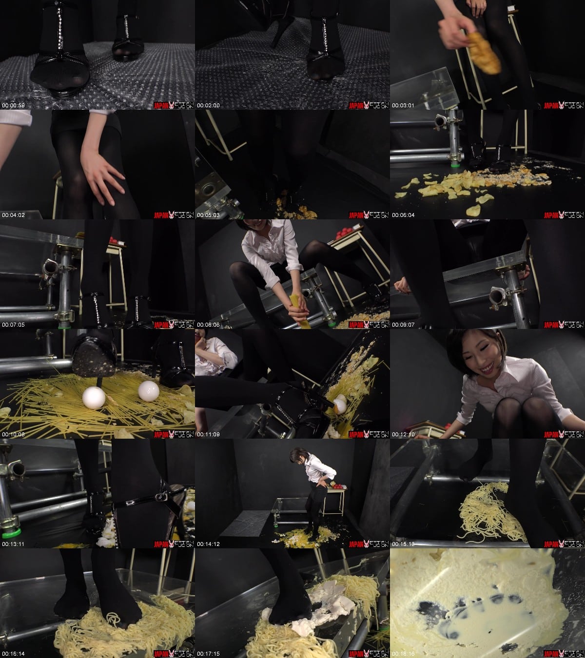 Japan Fetish Fusion - Yua s Elegant Food Crush Destruction By Stockings Heels 6