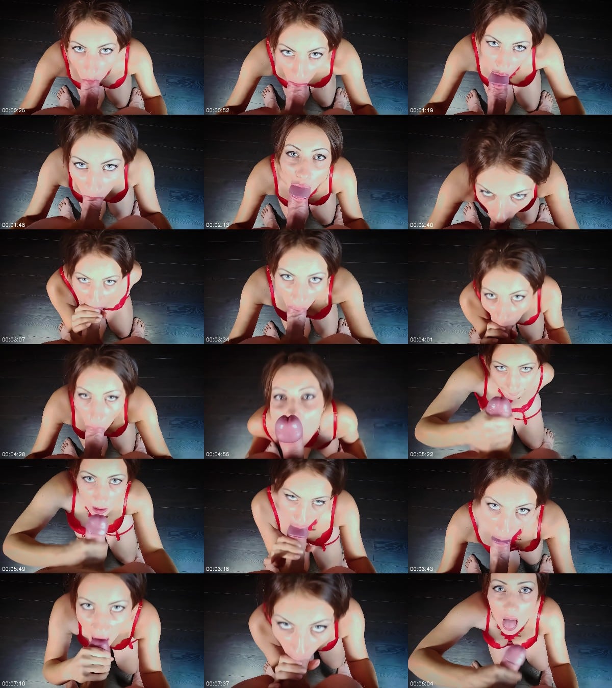 JuliaCrown - First Time BG POV Blowjob Eye Contact Cum Swallow 6