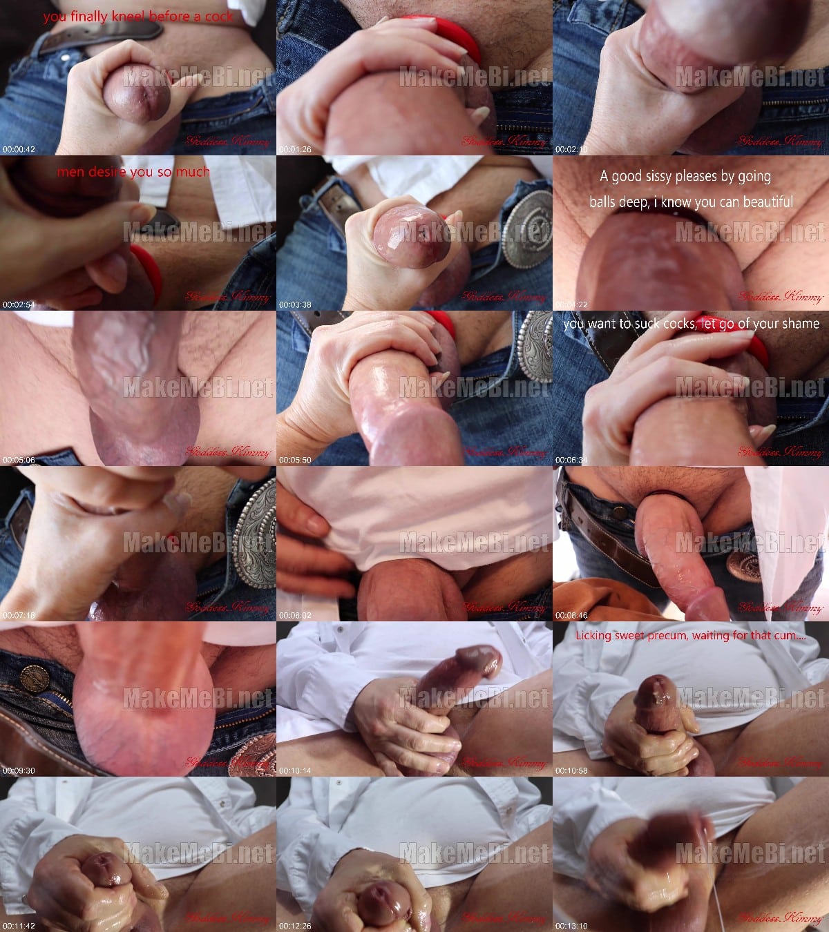 Kimmys Feet - Bi Confusion - Sissy cock sucking trainer POV cum on face 6