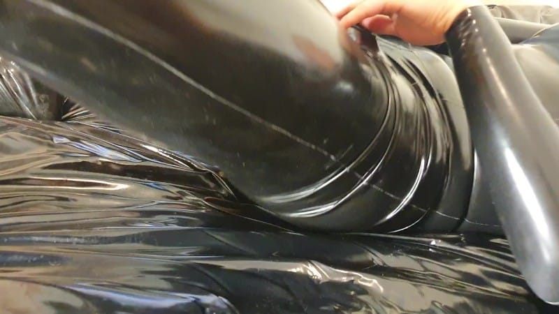 LATEXnCHILL - Buttplug and vibrator play in my catsuit 4