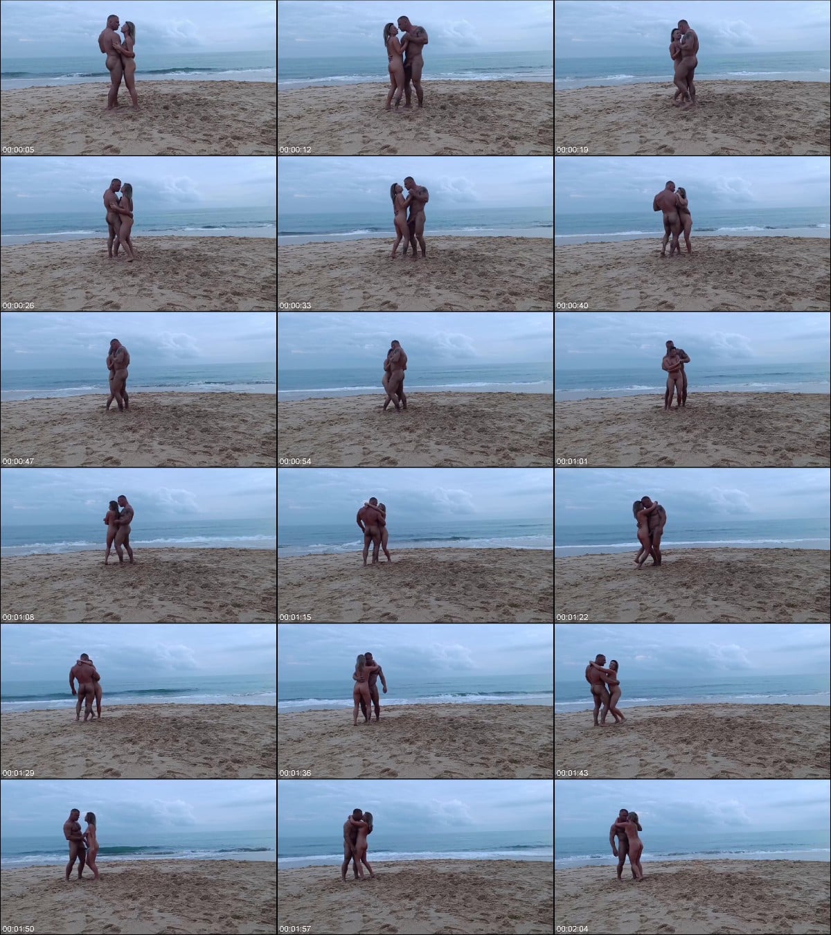 LauraDee - Romantischer tanz eines nackten paares an einem strand 6