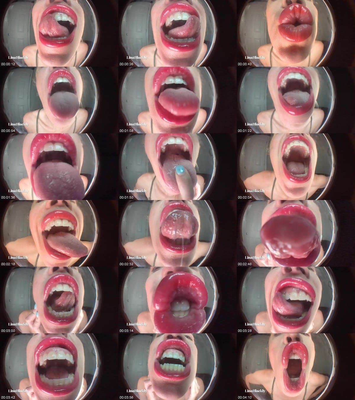 LinaBlackly - AMSR Mouth Sounds - Fisheye POV 6