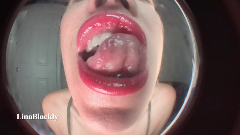 LinaBlackly - AMSR Mouth Sounds - Fisheye POV 10