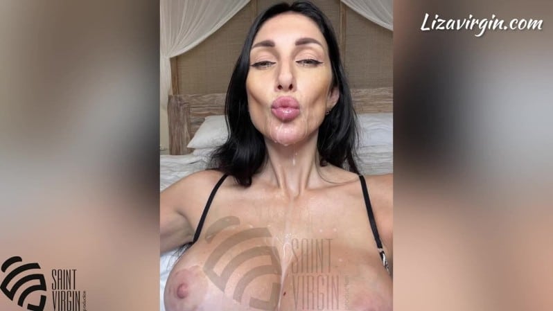 LizaVirgin - Heller orgasmus und sperma im gesicht 5