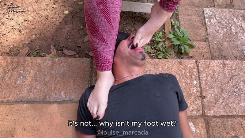 Louise Marcada - Louise by the pool Foot Worship And Deep Challenge with Luno 3