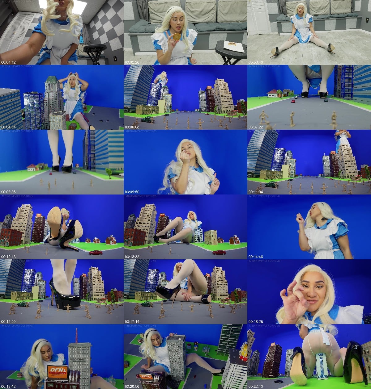 Media Impact Customs - Alice In Pleasureland Sahrye Growth Cosplay Giantess Attacks City 6