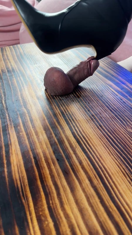 Mistress Ann - 2bs Heel In Your Urethra 2