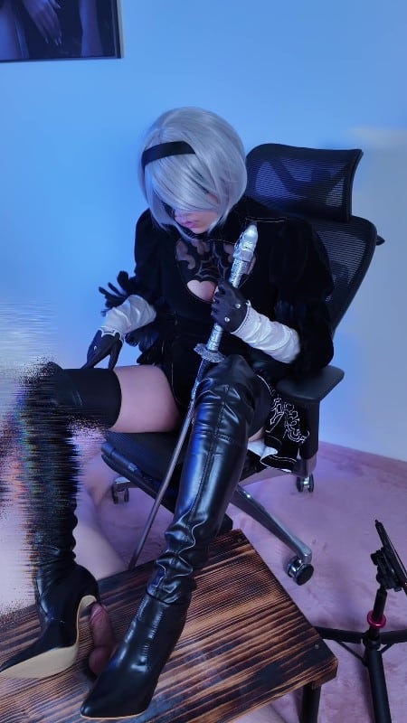 Mistress Ann - 2bs Heel In Your Urethra 4