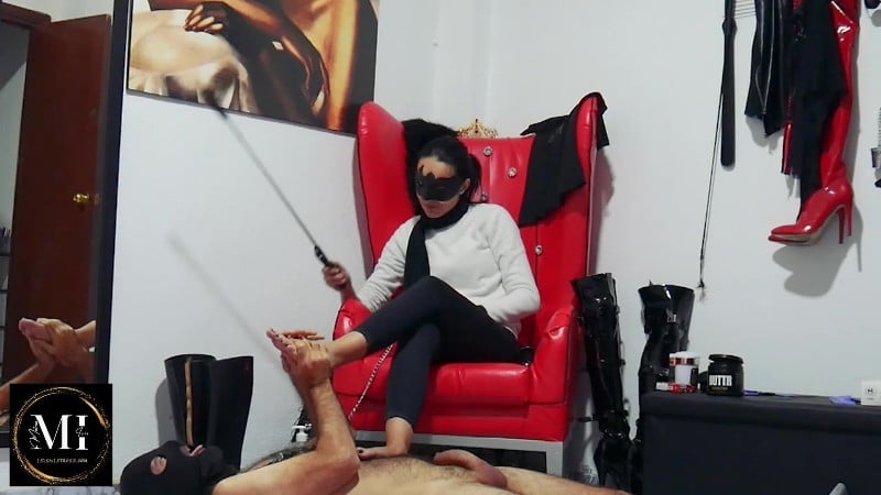Mistress Isis Spain - S294 Ballbusting and foot massage 5