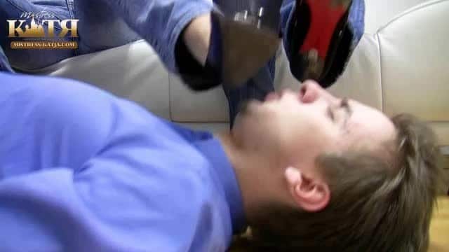 Mistress Katjas Femdom Clips - 01-007 - Lick my dirty High Heels Slave 2