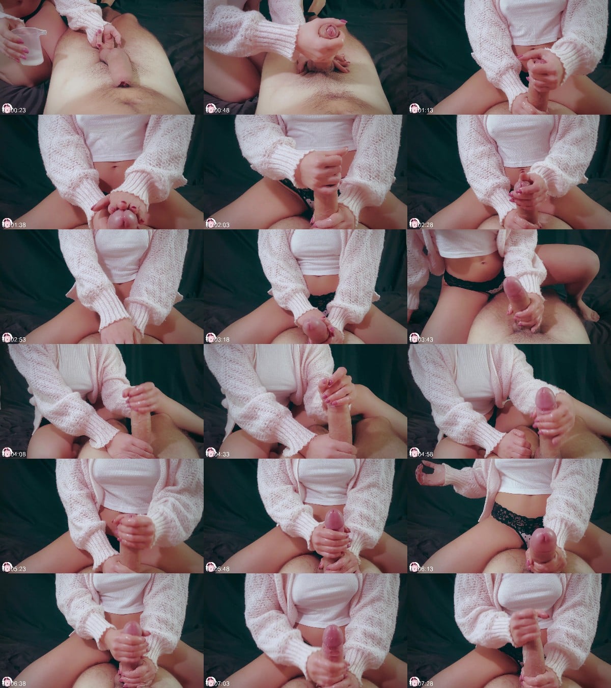 Parannanza Femdom Handjob - Double Precum - Double Cumshot 6