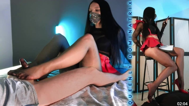 Queenly Dominatrix Production - Queenly Dominatrix - Alpha Footjob vs Loser Footjob 4