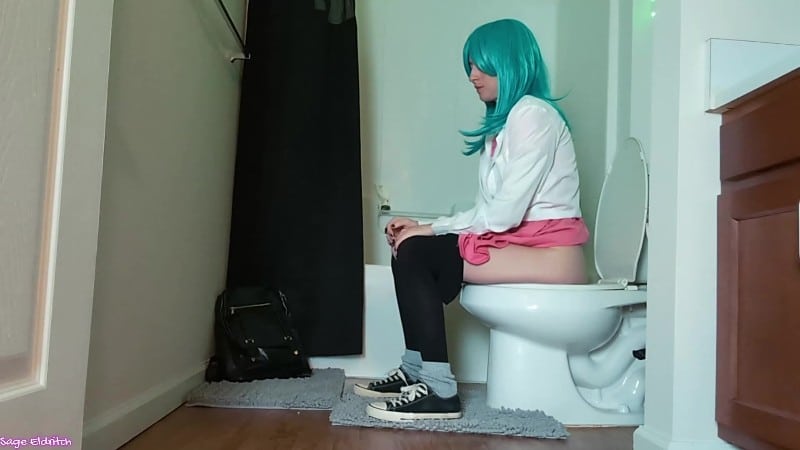 Sage Eldritch - Bulma in Pantyhose Peeing [Voyeur 2