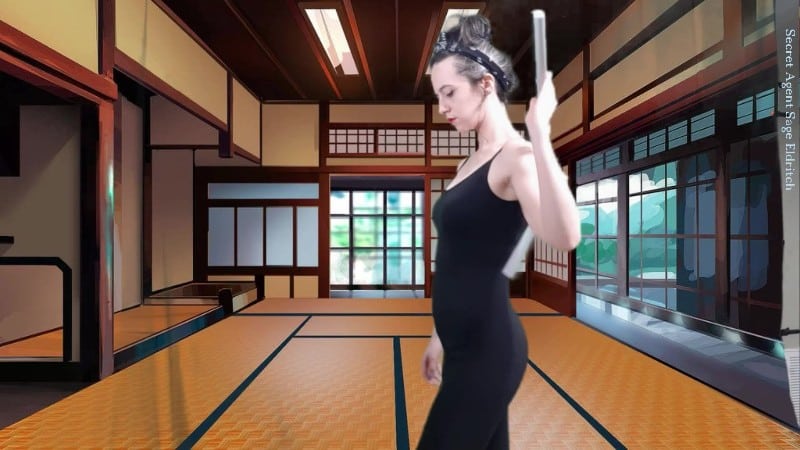 Sage Eldritch - Nude Nunchuck Training with Secret Agent Sage 3