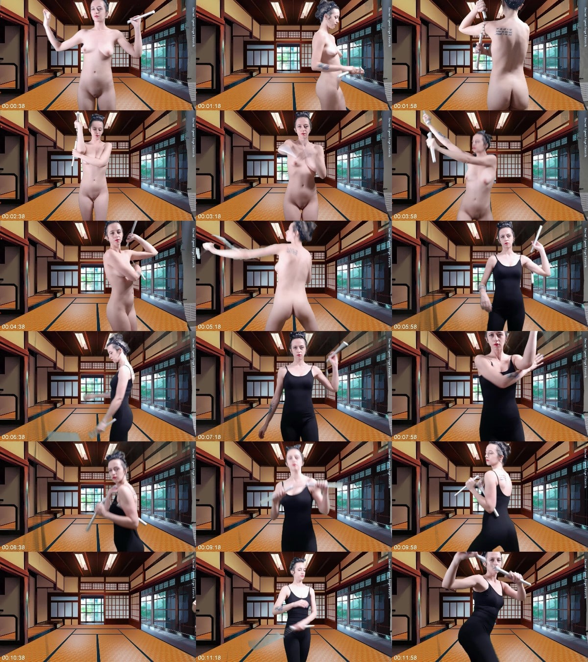 Sage Eldritch - Nude Nunchuck Training with Secret Agent Sage 6