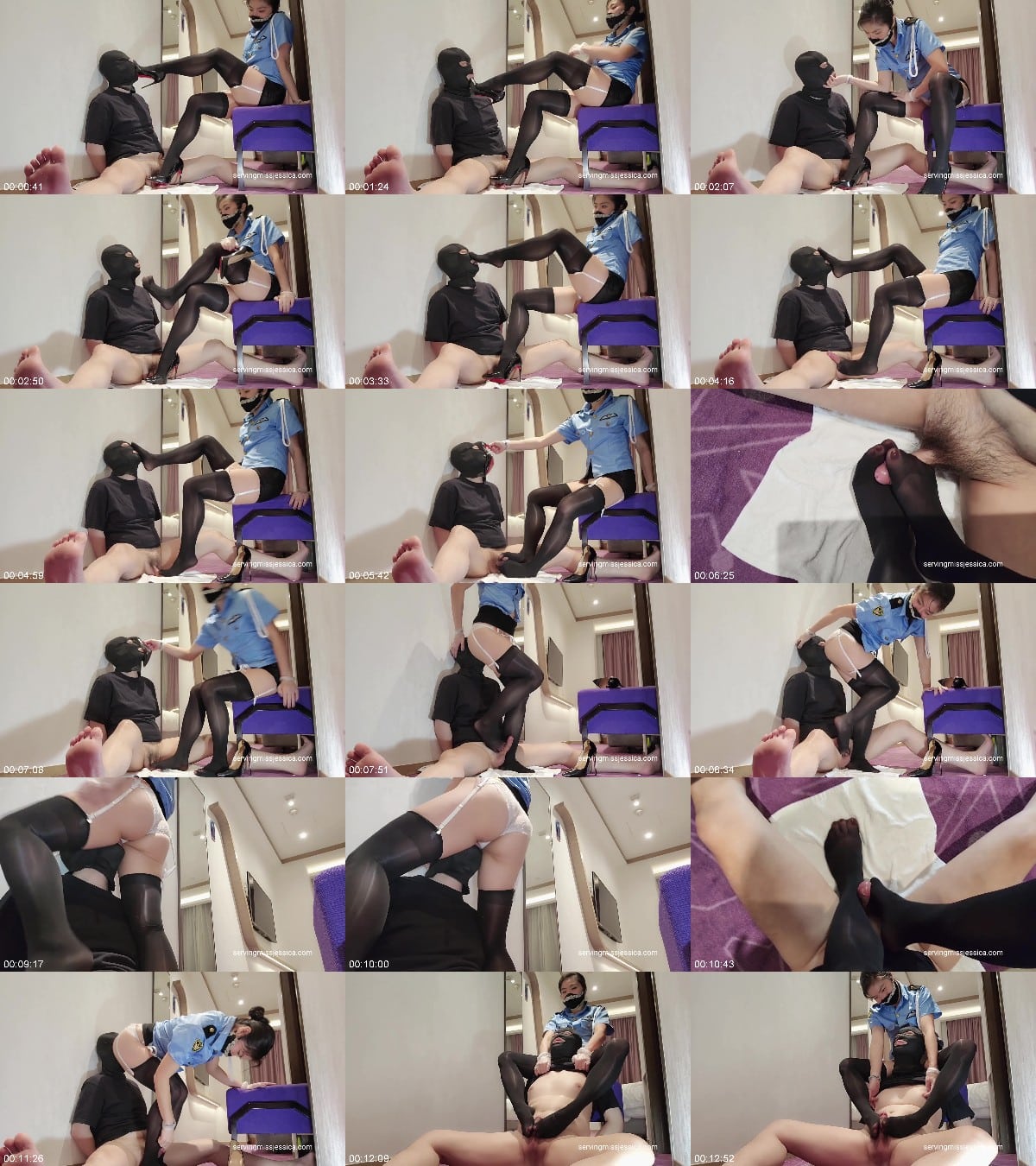 Servingmissjessica - Hong Kong Mistress Jessica - Perverted Policewoman Footjob Torture To Force A Confession 6