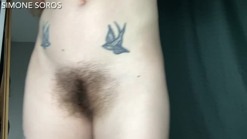 Simone Soros - Exquisitely hairy see through panty haul 5