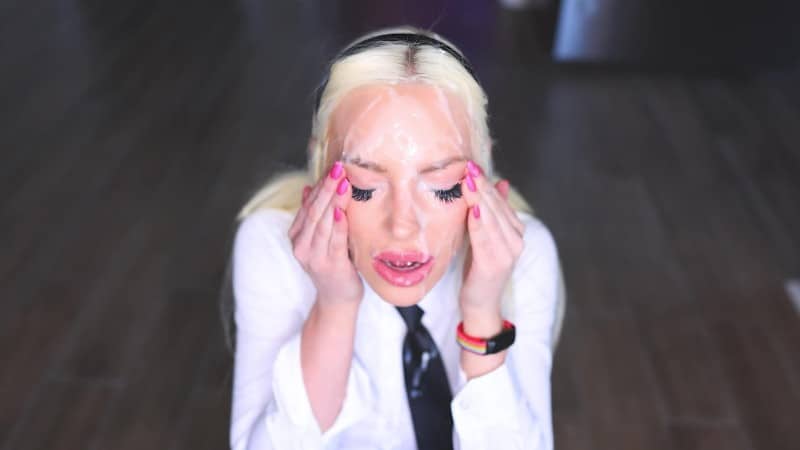 Tara Babcock - Custom Resale - Buttons About To Burst Huge Facial 4