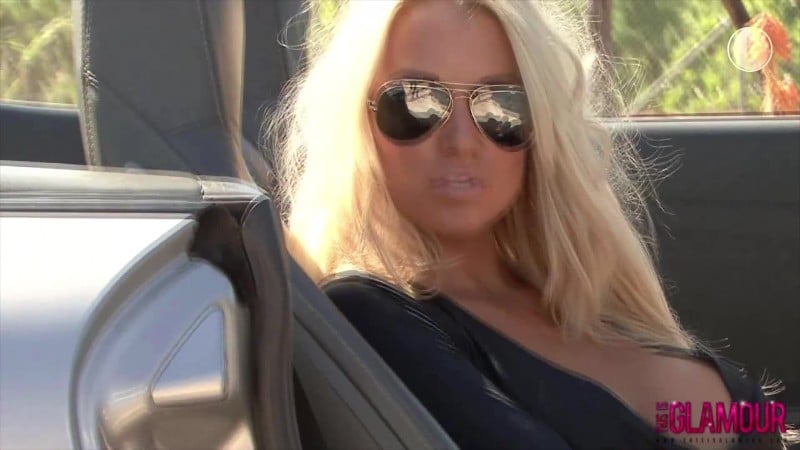 ThisIsGlamour 14 05 07 Cara Brett Shooting In A Fantastic Sports Car BTS FullHD 1