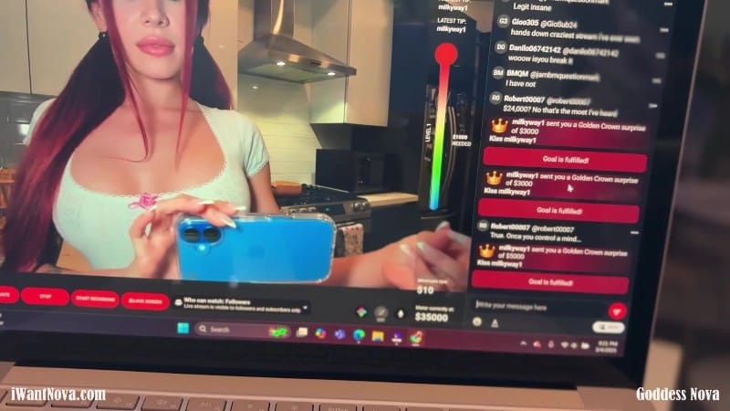 Worship Goddess Nova - $40k Livestream Brag 2