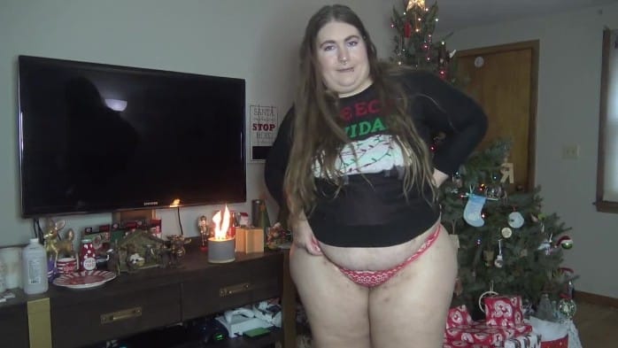 Upskirt & Panties - December 7, 2025 Courtney Christmas Panty Tryon 4