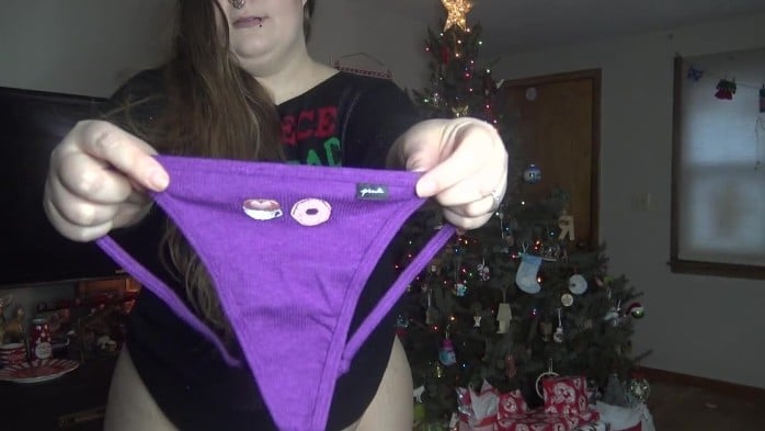 Upskirt & Panties - December 7, 2025 Courtney Christmas Panty Tryon 3 5