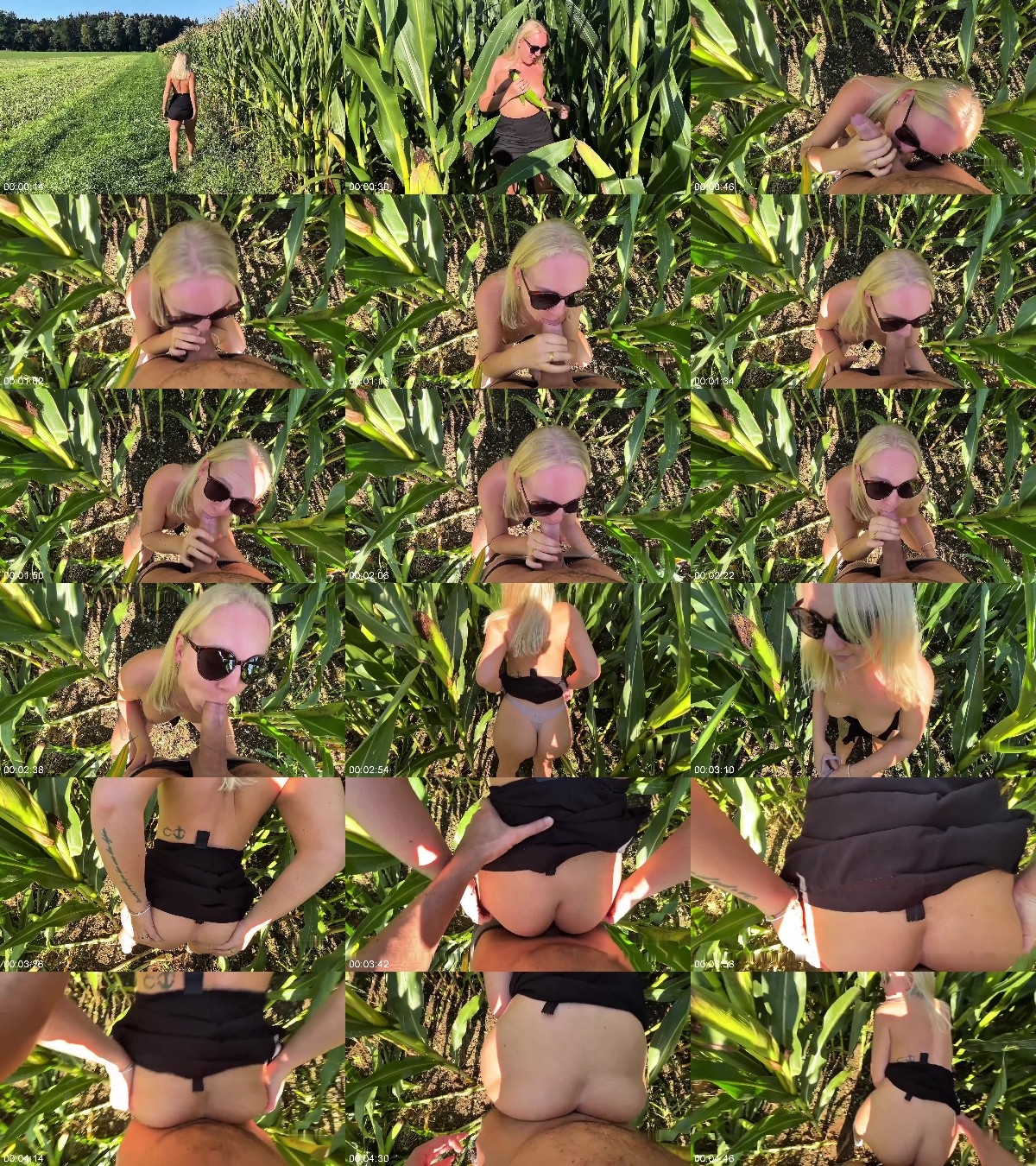 germanmaskedlucie - Im Maisfeld Natursex pur - AO Doggy-Action, Outdoor-Blowjob und cremiges Finale 6