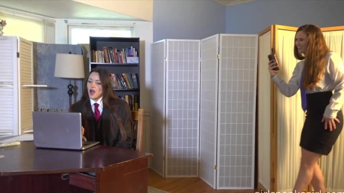 Girlspanksgirl - Spanked Over Watching Porn - Lexi Holland, Iris Steele 13