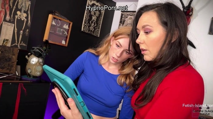 Mesmerized Super Slaves - Stella Elle And Sinn Sage Supergirl And Wonder Woman Female Training Lesbian Domination Ass Worship Boot Erotic Magic 5