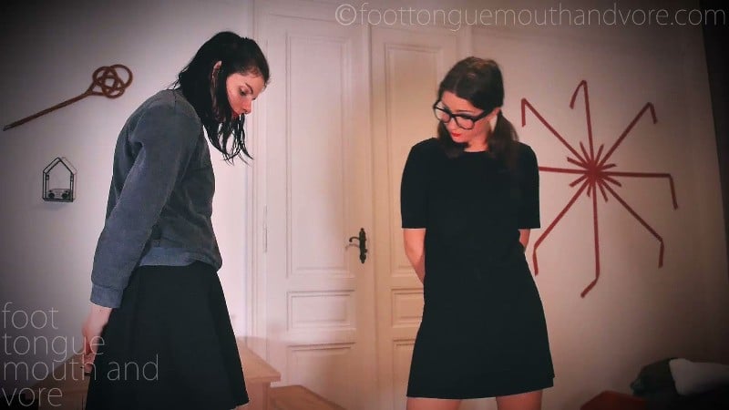 2-Small-Good-Girls-Cling-Wrapped-Humiliated-By-The-Tall-Girls-They-Were-Trying-To-Help-Ff-Nylon-Foot-Humiliation- 2