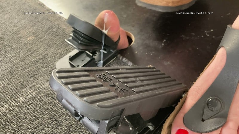 A Pedal Pumping Shoejob - CBT Cock crush and Shoe fetish with well worn and dirty Birkenstock Gizeh Sandals 5