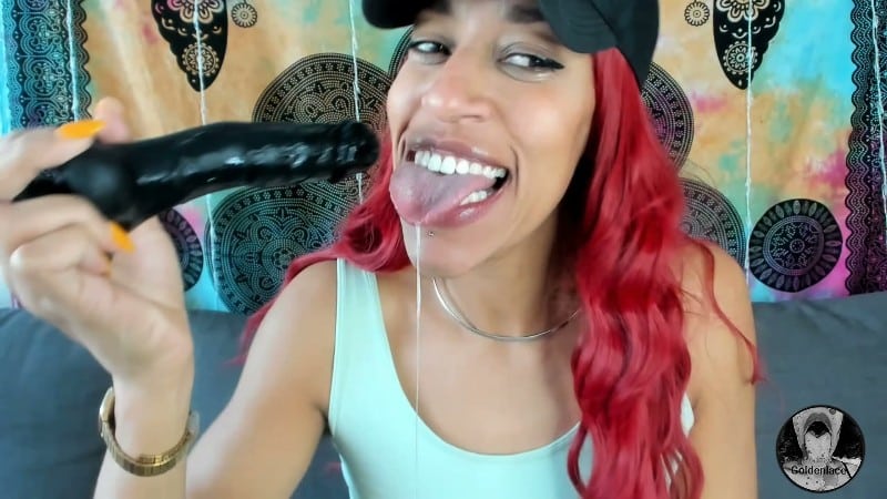 Aggressive-DT-and-gagging-on-dildos 2