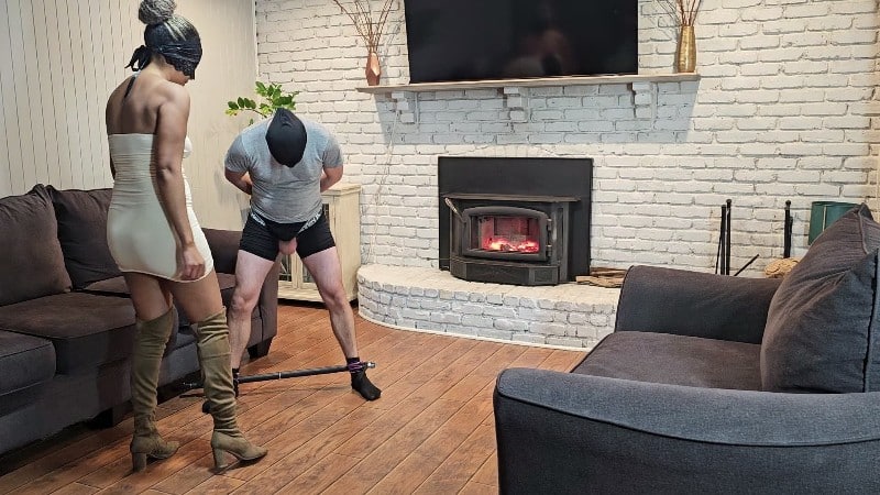 Ballbusting Bianca - Dominabianca - Ballbusting By The Fire 5
