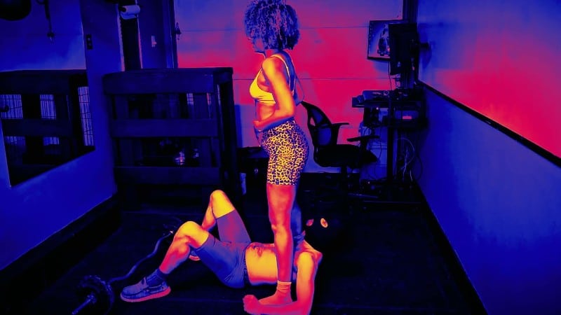 Ballbusting Bianca - Dominabianca - Sweaty Ass Worship Ballbusting Workout With Bonus Farts 3