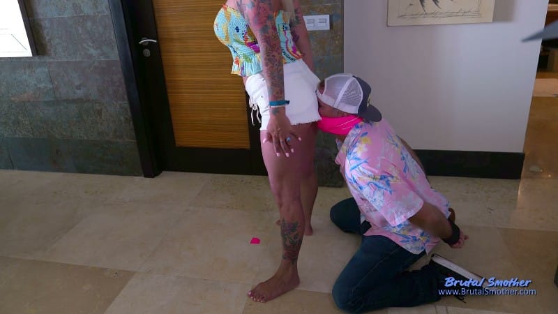 Brutal Face Sitting And Femdom - Goddess Ambers Ass Sniffer 6
