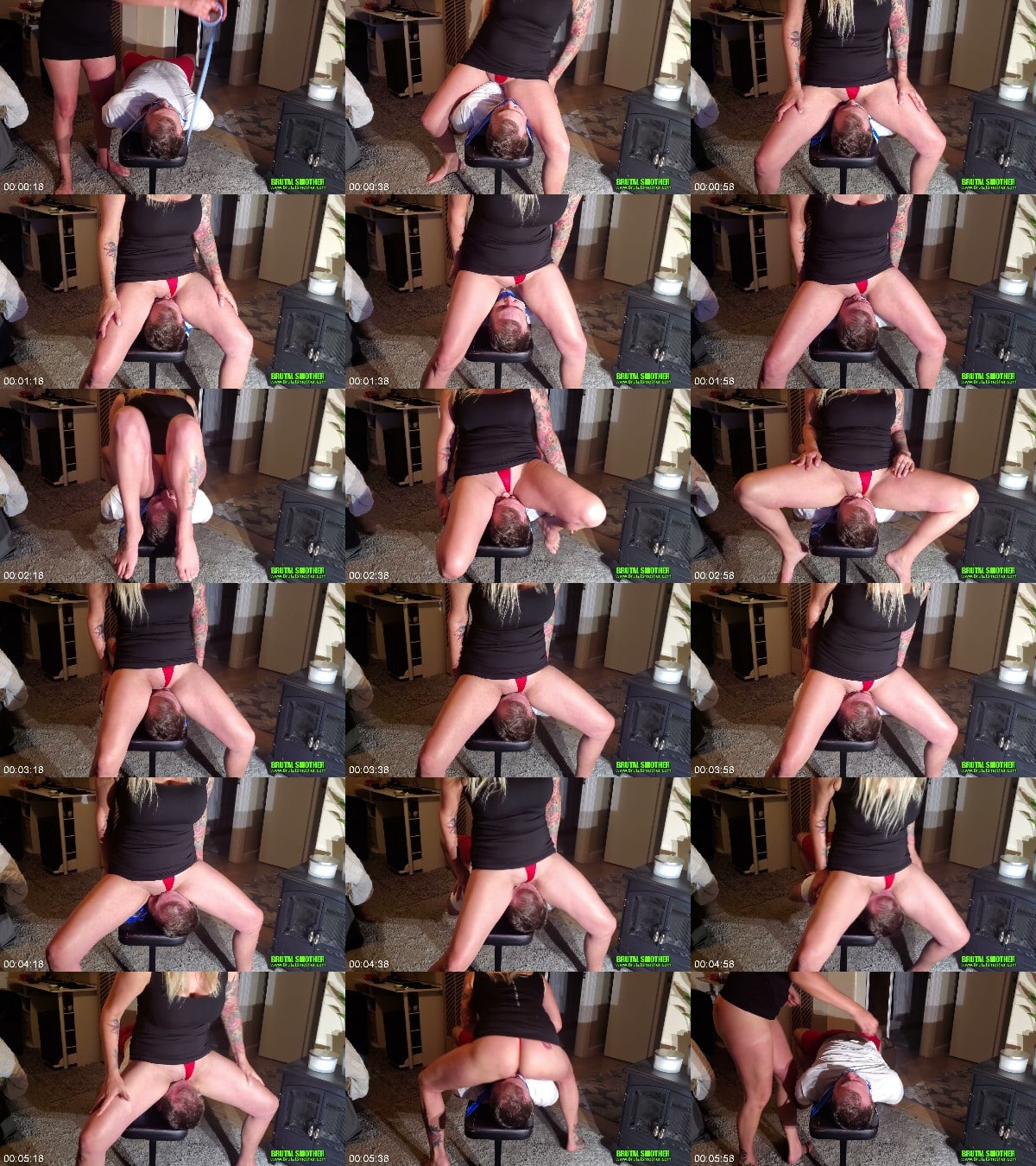 Brutal Face Sitting And Femdom - Merciless And Cruel Face Fucking And Ignoring Him Until Wild Orgasm 6