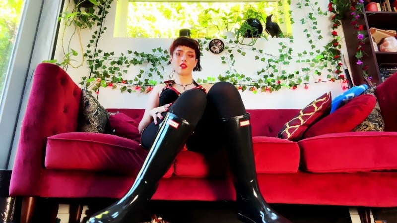 EnchantrixV - Surrender and obey to my hunter boots and strap 1