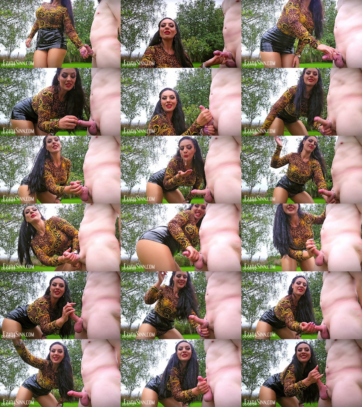 Ezada Sinn - Outdoors cock slapping and ruined orgasms - Matriarch Ezada Sinn ruins Her chattel outdoors 6