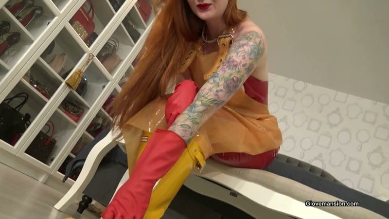 GloveMansion - Rubber boots and gloves JOI with Zara Durose 3