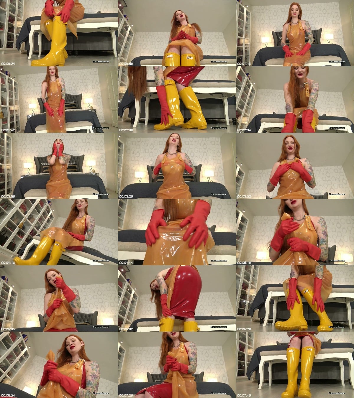 GloveMansion - Rubber boots and gloves JOI with Zara Durose 6